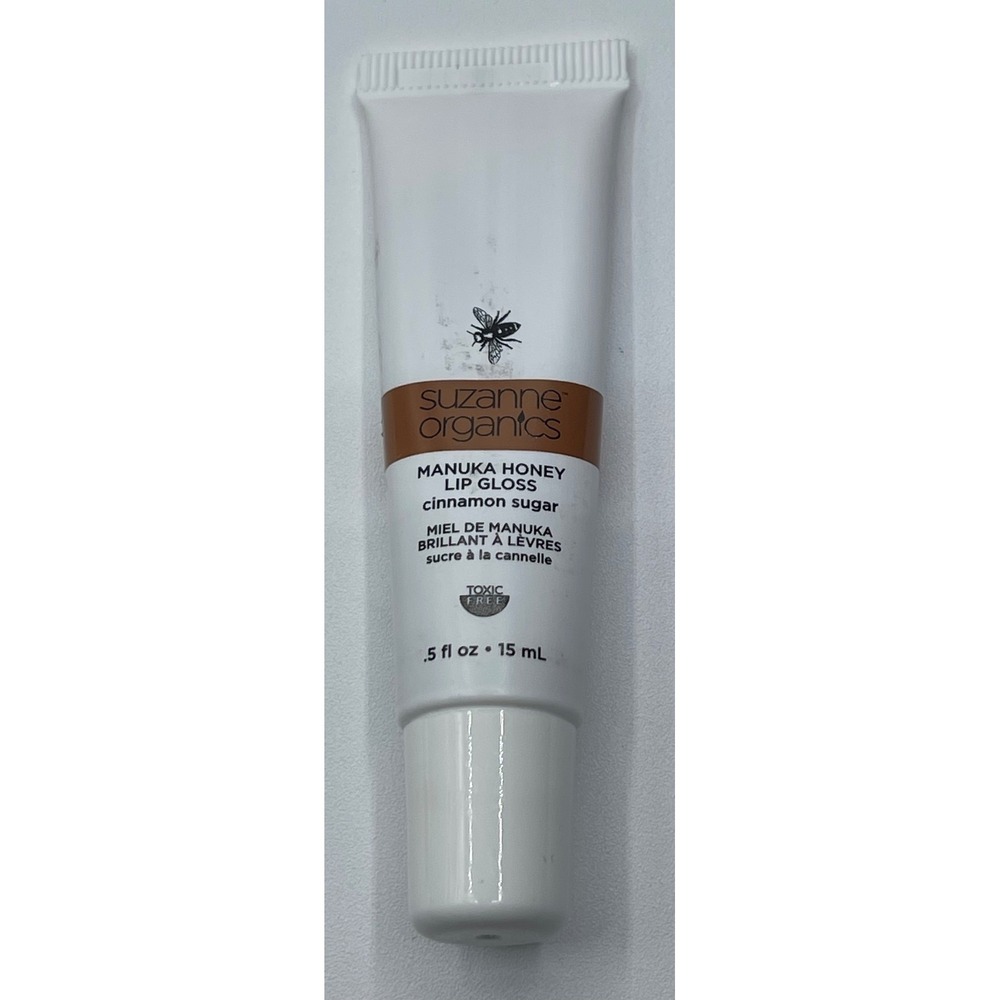 Suzanne Organics Manuka Honey Lip Gloss Cinnamon Sugar .5 fl oz 15 mL Toxic Free